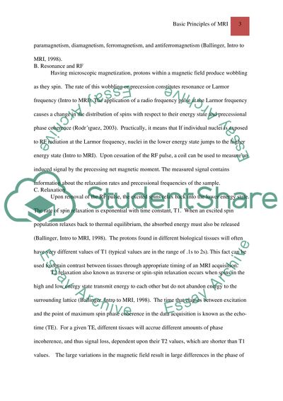 The Basic Principles Of MR Image Production