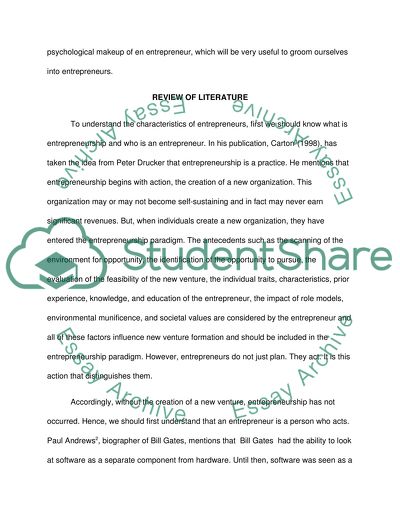 The Entrepreneur and Entrepreneurship: Operational Definitions Their Role in Society