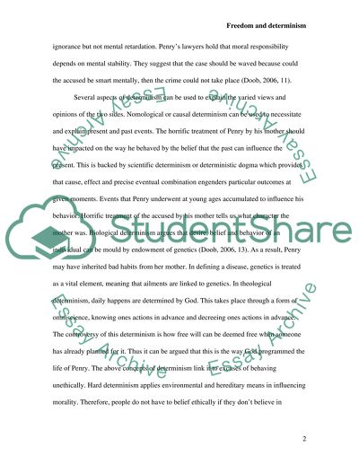 Freedom and Determinism