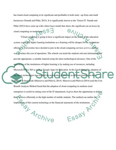 Ost benefit framework to analysis cloud computing