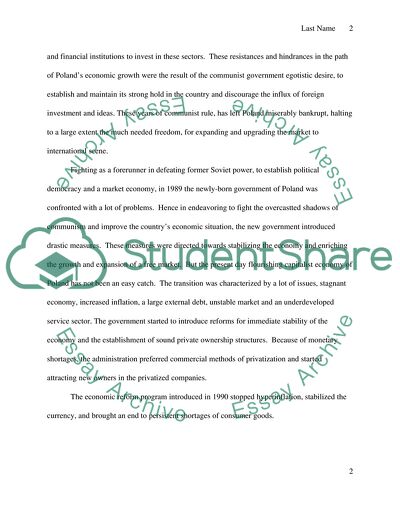 Economics of Transition: Polands Road to Capitalism