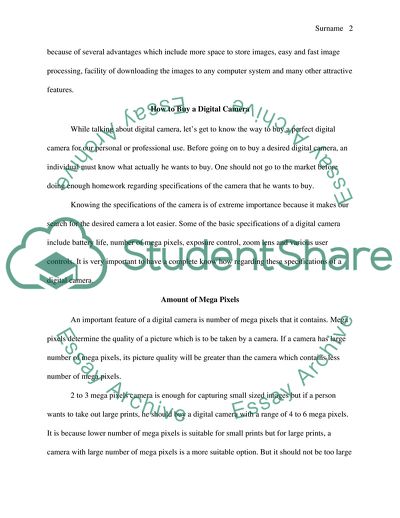 How to Buy a Digital Camera