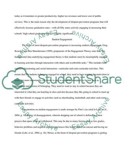 Technology and Engaged Learning for Dropout Prevention: Motivating At-Risk Students towards Graduation