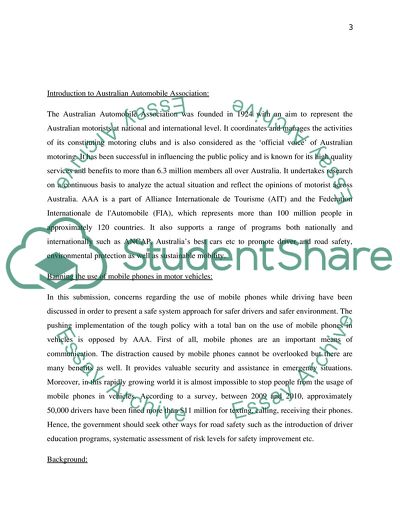 Banning the Use of Mobile Phones In Motor Vehicles