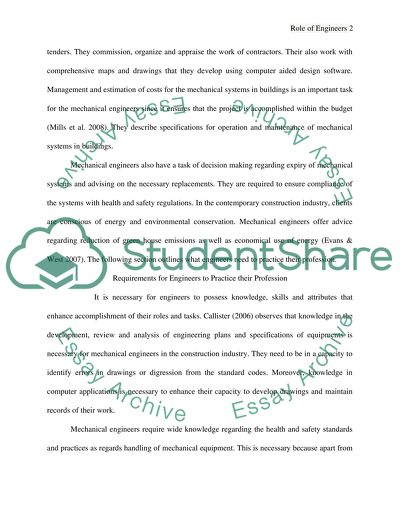 Role of Engineers in the Construction Industry