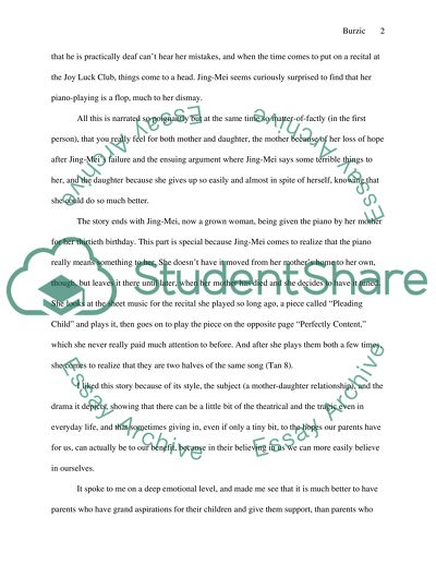 The Chinese Story Two Kinds