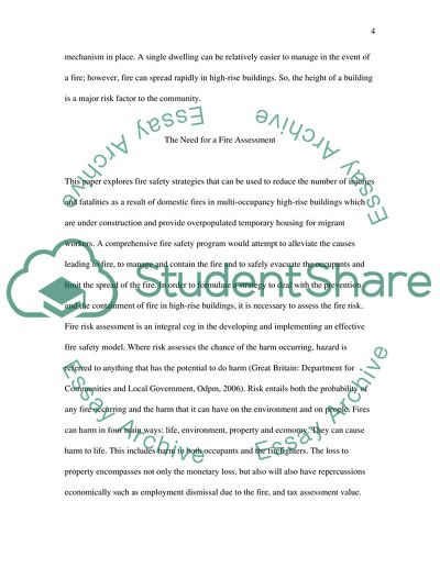 Domestic Fires in Multi-Occupancy High-Rise Buildings