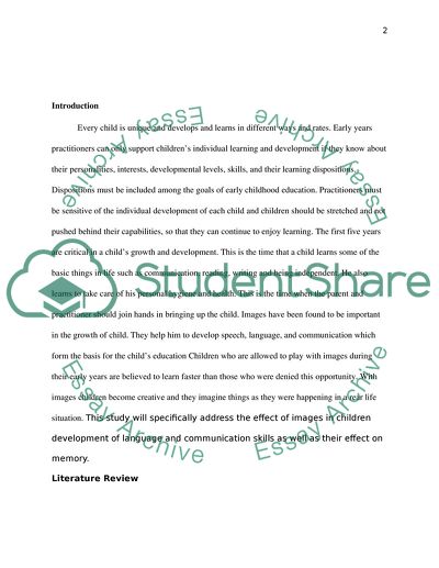 The Effect of Images on Childrens Memory and Learning