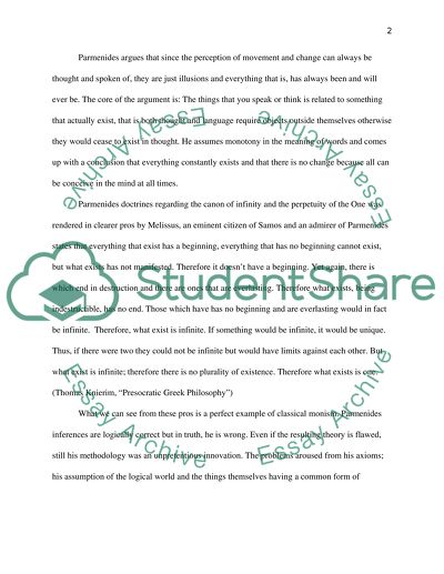 The Concept of Divinity or God According to Parmenides