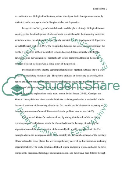 Causation and social distance in mental health