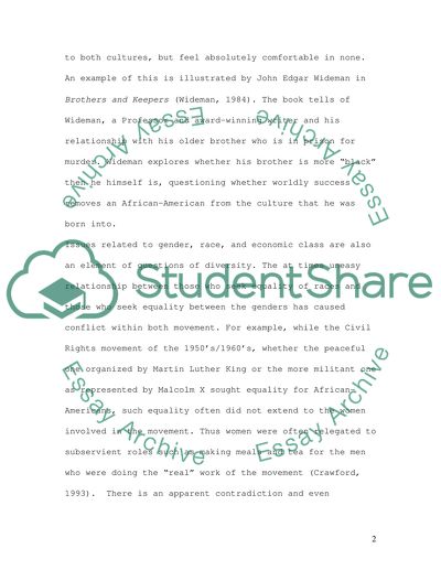 Contemporary Diversity Issues Paper