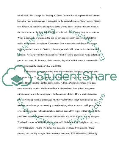 The Controversial Gun Control