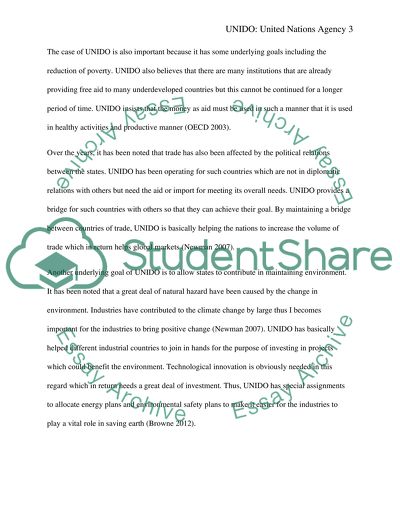 United Nations Industrial Organization: A Case Reviewed