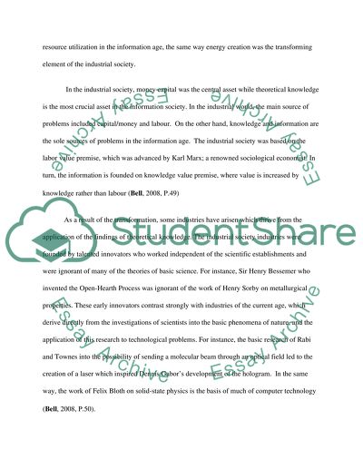 Differences Between Industrial and Post-Industrial Societies