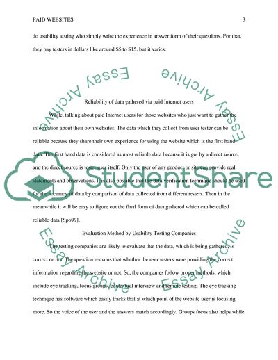 Paid Websites Usability Testers