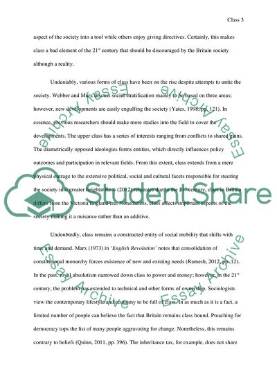 Is Class Still a Relevant Factor in 21st Century Britain