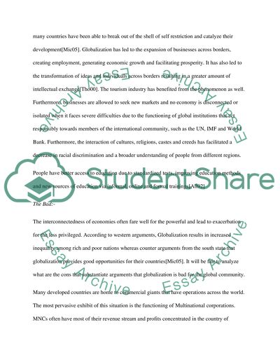 The Good and the Bad of Globalization