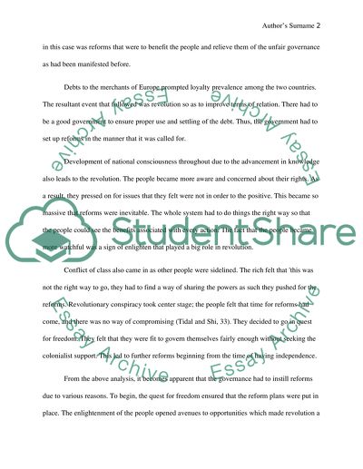 The Reforms in America