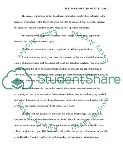 Software-Oriented Architecture