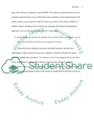 Attitude towards the Death Penalty