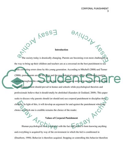 Acceptability of Corporal Punishments