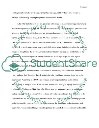 Targeting Voters in the Digital Age