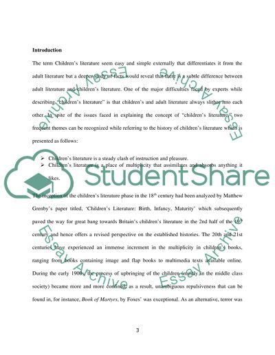 Children Literature and Its Significance