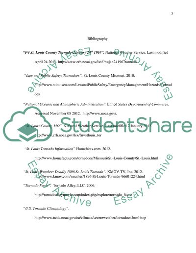 History of Climatology of Tornadoes in the St. Louis Metropolitan Area