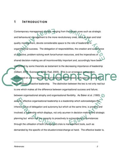 Leadership in TQM Theory