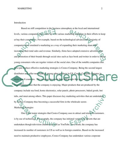 Marketing: Costco Company