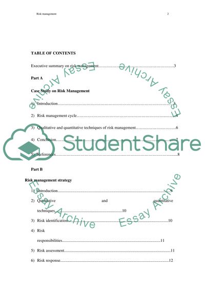 Risk Management and Risk Management Strategy