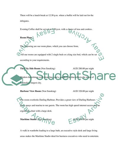 The Plan for a Major Event