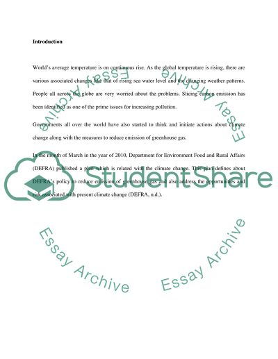 UK Governments Green Policy