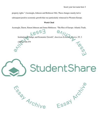 The Rise of Atlantic Trade