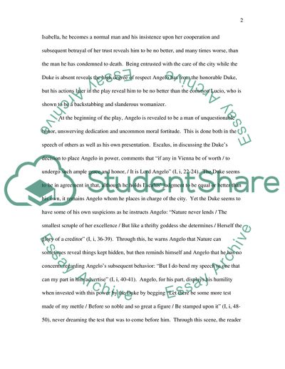 Angelo in Measure for Measure