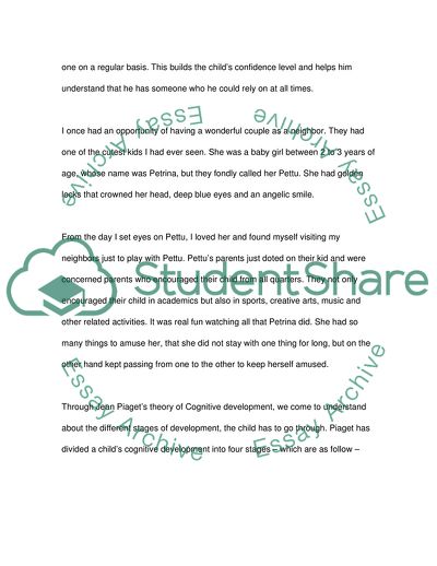 Observing a Pre-Schooler