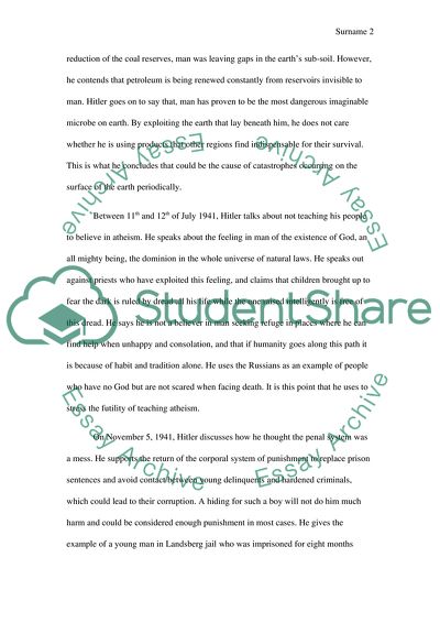 Hitlers Table Talk - if a Man Has Little Money, He Has a Lot of Common Sense