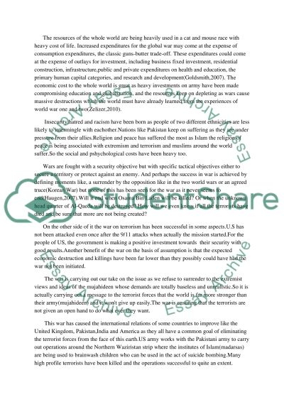 War on terrorism essay