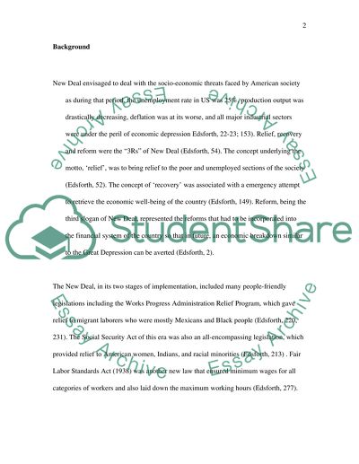 The New Deal 1932-1940