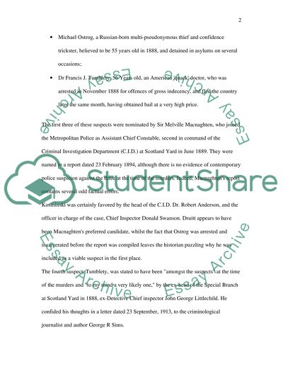 The story of Jack the Ripper