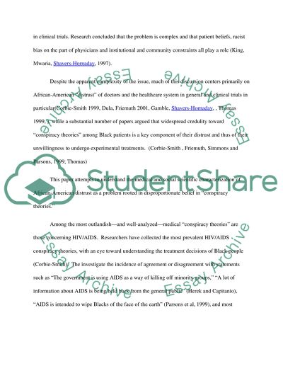Discrimnation in medical care based on color and race