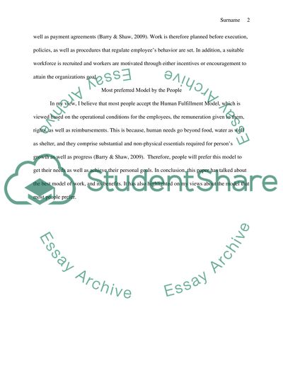 The Meaning and Value of Work