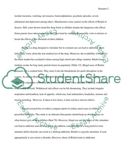 Midterm part 2-Ritalin