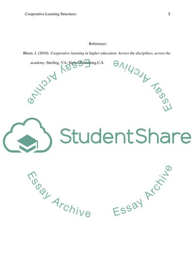 Copperative Learning Strategies