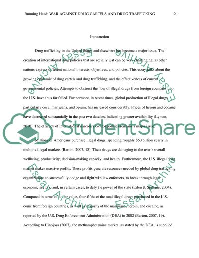 Drug Trafficking in the United States