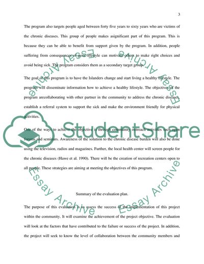 Report on Developing an Evaluation Plan