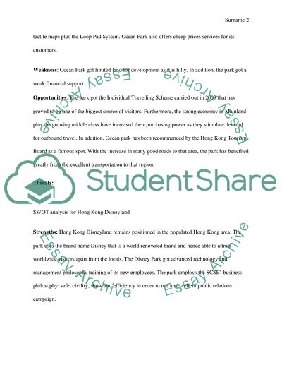 Ocean Park: In the Face of Competition from Hong Kong Disneyland