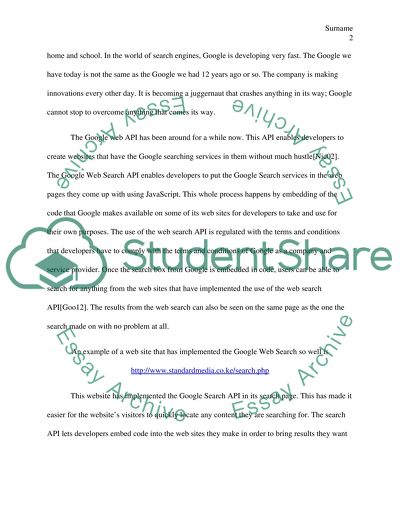 Technical Evaluations Using Web APIs