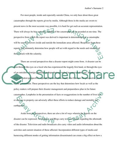 Earthquakes in the Xi Chuan Province