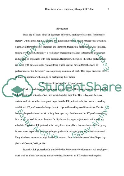 How Stress Affects Respiratory Therapist Life
